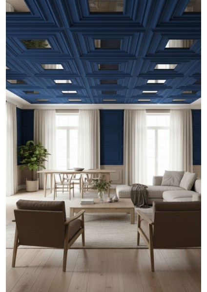 Mavi 45X45 cm Dekoratif Duvar Paneli – 6’lı Set fiyatları