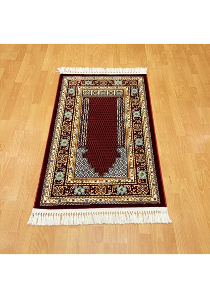 Lalezar Motifli Yünlü Seccade Bordo modelleri