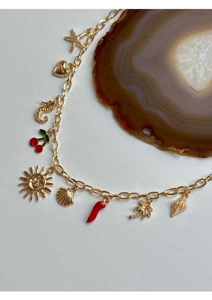 316L Çelik Sallantılı Charmlı Kolye fiyatları