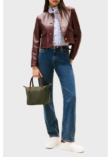 Logolu Çıkarılabilir Askılı Tote Çanta Bayan Çanta AW0AW17709 Mt1 fiyatları