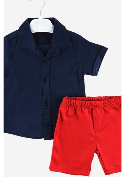 Erkek Çocuk Ince Yazlık Kısa Kollu Gömlek Saten Şortlu 2li Takım Bayramlık Takım/tam Kalıp fiyatları