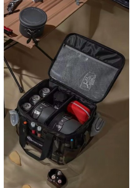 Gr1 Camo 2'li Kamp Malzeme Çantası Seti