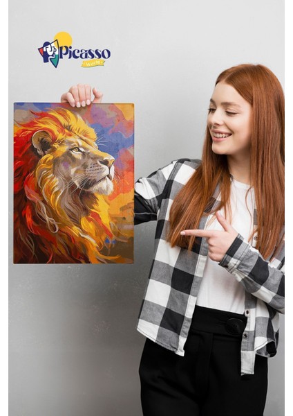 Alemin Aslanı Sayılarla Boyama Seti modelleri