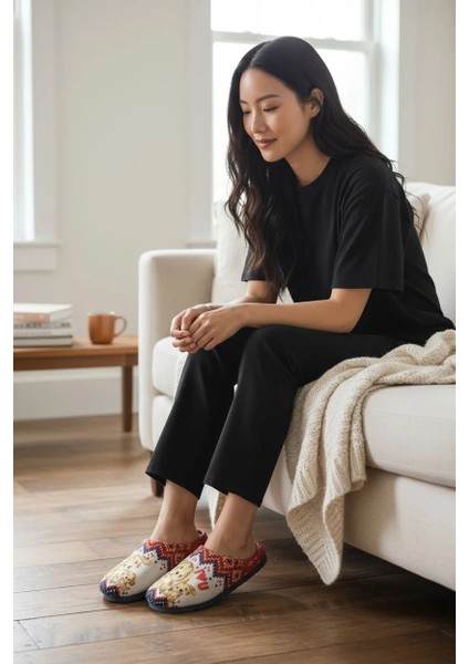 Yumuşak Kaymaz Taban Motifli Köpek Figürlü Ev Terlik fiyatları