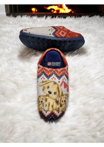 Yumuşak Kaymaz Taban Motifli Köpek Figürlü Ev Terlik fırsatları