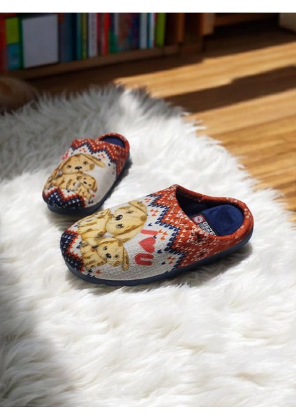 Yumuşak Kaymaz Taban Motifli Köpek Figürlü Ev Terlik indirimleri