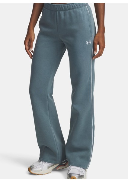 6003711-587-UA Rival Flc Piped Pant Mavi Lastikli Bel Normal Düz Kadın Eşofman Altı