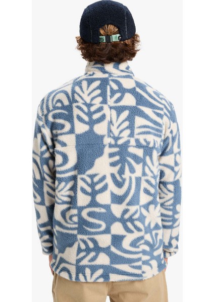 EQYPF03066-CLEAN Coast Fz Mavi Dik Yaka Normal Düz Erkek Polar Sweatshırt fiyatları