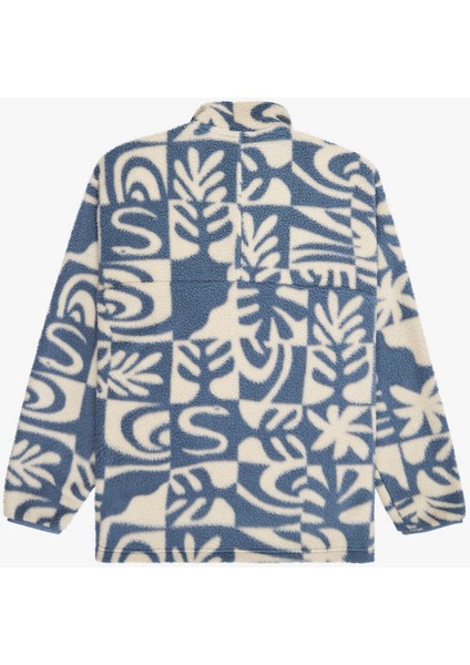 EQYPF03066-CLEAN Coast Fz Mavi Dik Yaka Normal Düz Erkek Polar Sweatshırt fırsatları