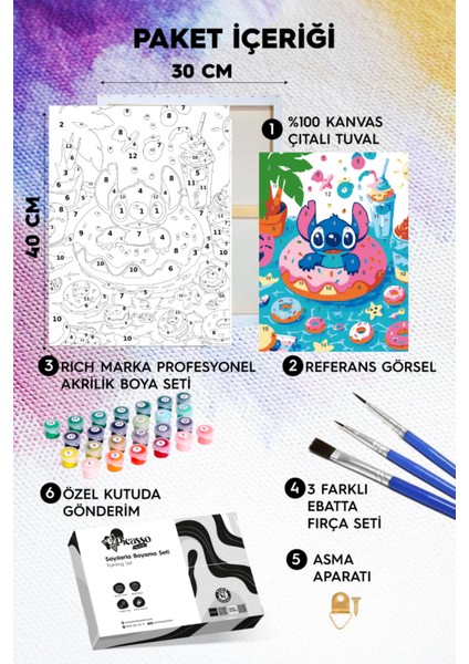 Stik Tatilde Sayılarla Boyama Seti fiyatları