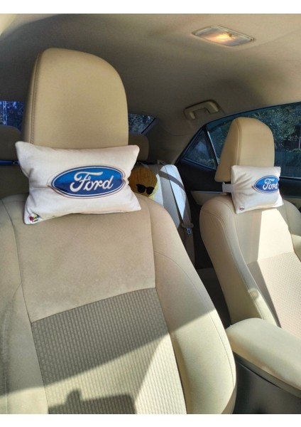 Ford Logo Baskılı Tüm Modellere Uyumlu Araç Boyun Yastığı, Baby Face Kumaş fırsatları
