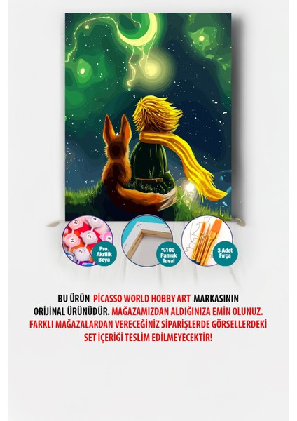 Tilki ve Küçükprens Sayılarla Boyama Seti indirimleri