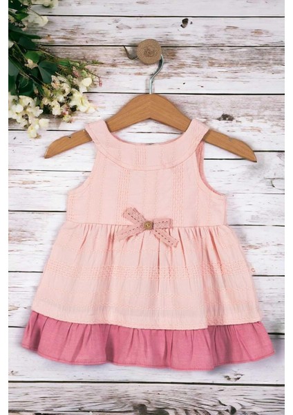 Kız Bebek/çocuk Fiyonklu Yazlık Elbise %100 Pamuk modelleri