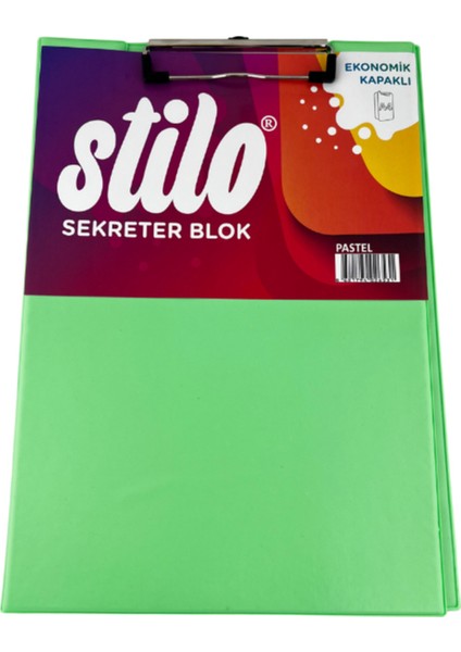 Stilo Sekreterlik Kapaklı A4 Pastel Renkler SIT-SKR-1222