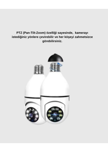 Buğz Akıllı Duylu 360° Güvenlik Kamerası – Ptz Özellikli, Uzaktan Kontrollü Akıllı Kamera modelleri