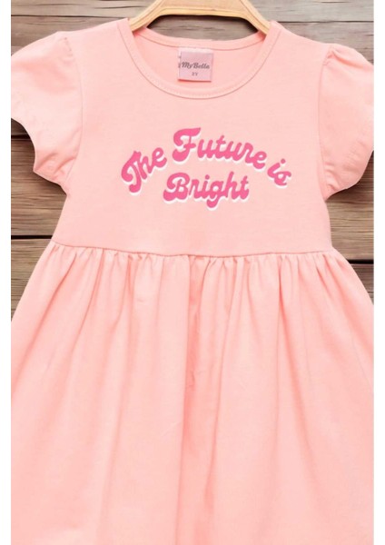 Kız Çocuk Baskılı Kısa Kollu Penye Elbise Yazlık fiyatları
