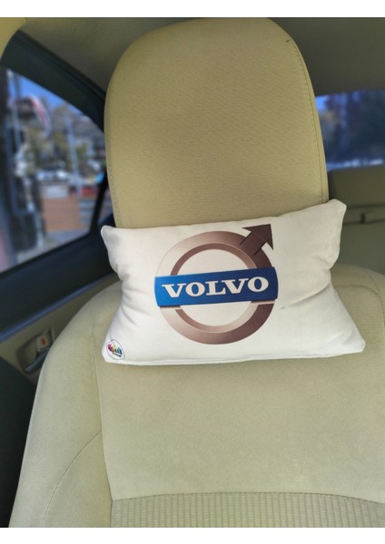 Volvo Logo Baskılı Tüm Modellere Uyumlu Araç Boyun Yastığı, Baby Face Kumaş fiyatları
