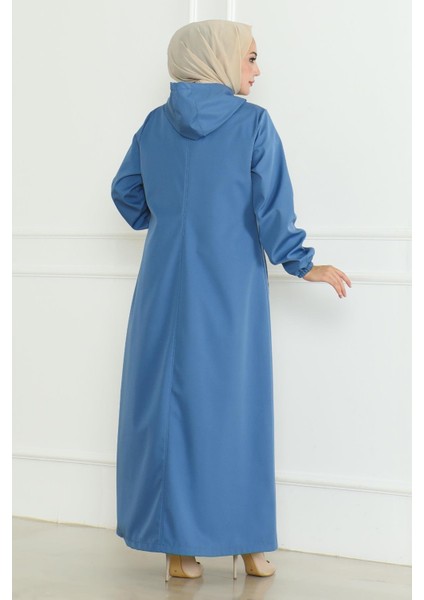 Armalı Fermuarlı Trençkot Mavi 19217 fırsatları