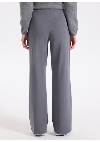 D4WL-EA3042 Antrasit Flare Düz Kadın Eşofman Altı indirimleri