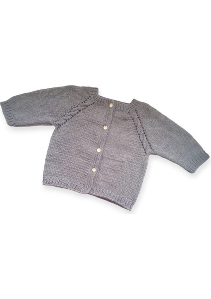 1-2 Yaş Örgü Unisex Bebek Hırkası