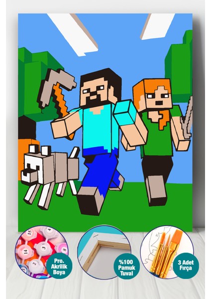 Mcraft Sayılarla Boyama Seti