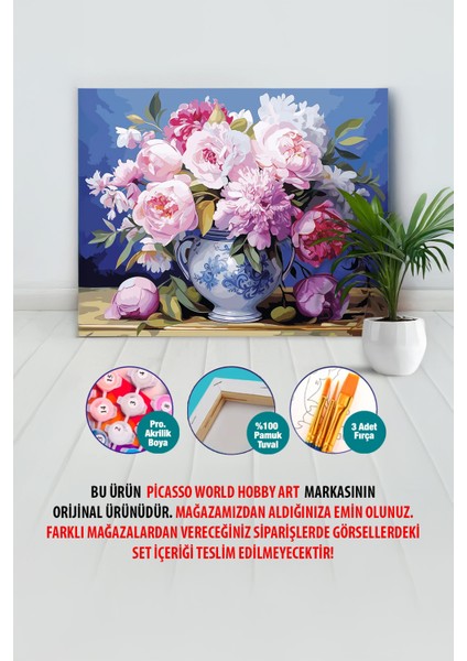 Çiçeklerin Gülüşü Sayılarla Boyama Seti indirimleri