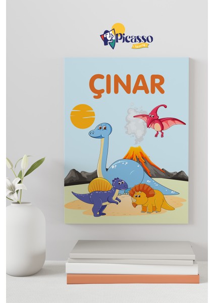 Sevimli Dinazorlar Sayılarla Boyama Seti modelleri