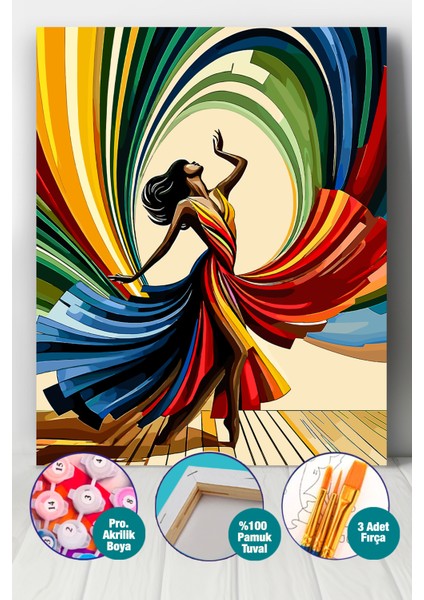 Dansın Büyüsü Sayılarla Boyama Seti