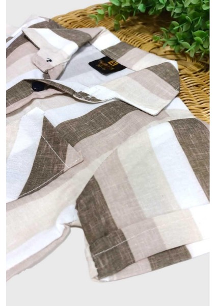 Erkek Çocuk Renkli Yazlık Kısa Kollu Gömlek Saten Şortlu 2li Takım Bayramlık Takım/tam Kalıp fırsatları