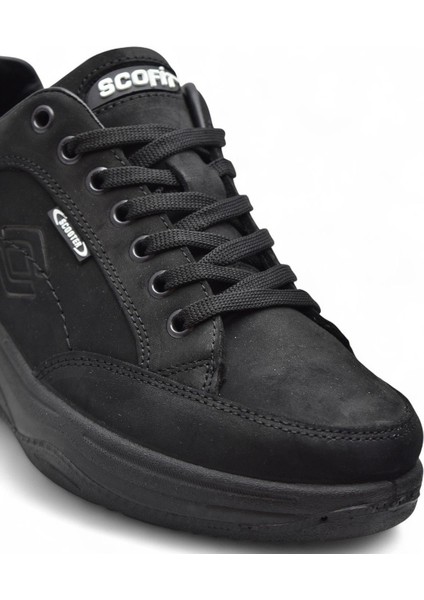 Scooter 0781 Ortopedik Taban Su Geçirmez Hakiki Deri Siyah Erkek Ayakkabı Bot indirimleri