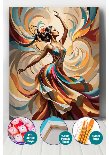 Asaletin Duruşu Sayılarla Boyama Seti