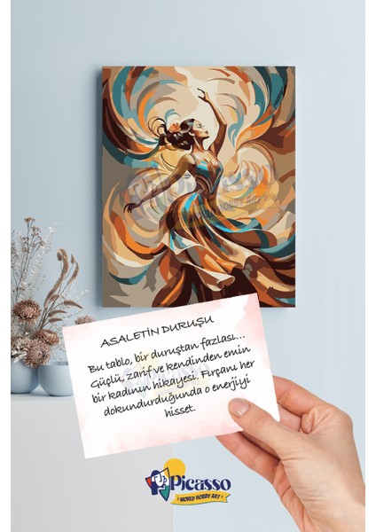 Asaletin Duruşu Sayılarla Boyama Seti modelleri