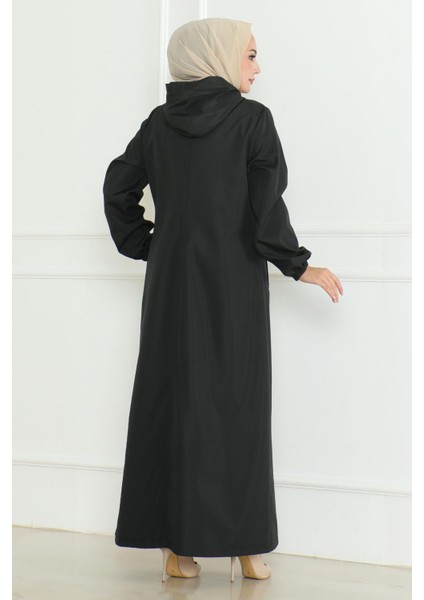 Armalı Fermuarlı Trençkot Siyah 19217 fırsatları