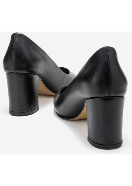 Kadın Topuklu Ayakkabı Siyah Cilt fırsatları