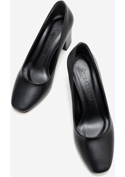 Kadın Topuklu Ayakkabı Siyah Cilt indirimleri