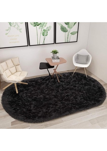Yumuşak Modern Peluş Kaymaz Salon Oturma Çocuk Yatak Odası Mutfak Antre Siyah fiyatları