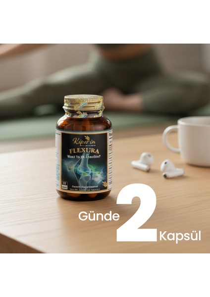 Flexura | Eklem | Glukozamin, Msm, Kondroitin, Akgünlük, Sam-E, Hyaluronik Asit | 60 Kapsül