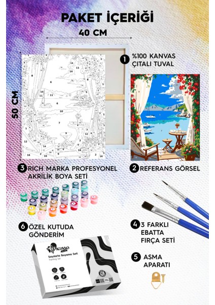 Yaza Merhaba Sayılarla Boyama Seti fiyatları