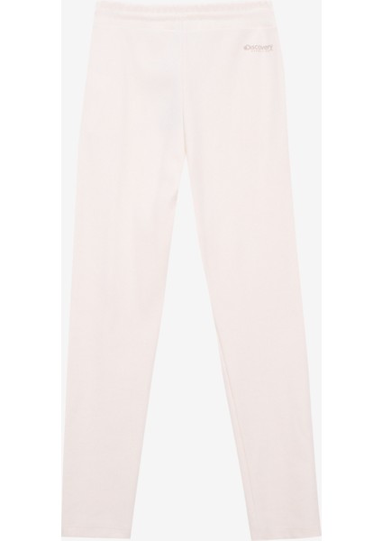 D5WL-EA3597 Ekru Relaxed Düz Kadın Eşofman Altı