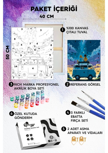 Gece ve Biz Sayılarla Boyama Seti fiyatları