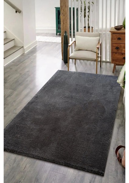 Yumuşak Modern Peluş Kaymaz Salon Oturma Çocuk Yatak Odası Mutfak Antre Antrasıt fiyatları