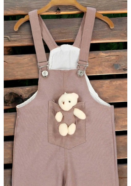 Kız/erkek Çocuk Ayıcıklı Renkli Salopet Unısex Tulum Likralı Esnek Kumaş Ayarlanabilir Askı fiyatları