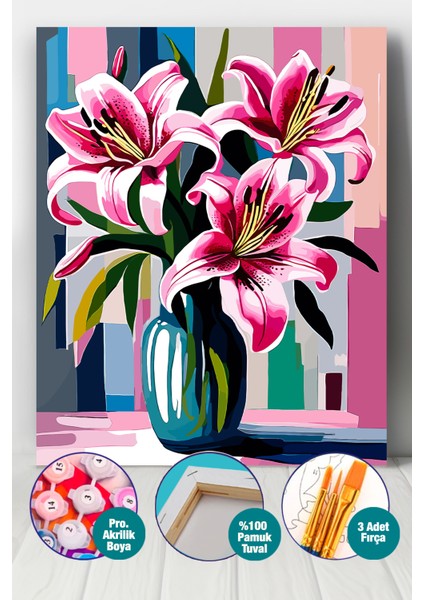 Paskalya Zambağı Sayılarla Boyama Seti