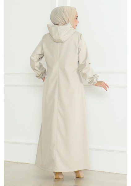 Armalı Fermuarlı Trençkot Bej 19217 fırsatları