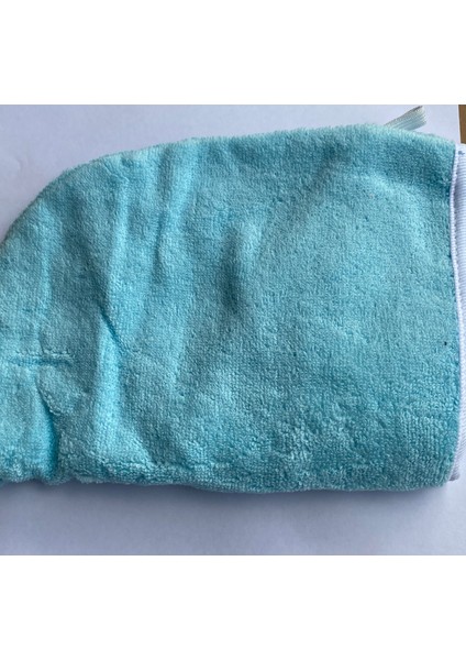 Lastikli Ayarlanabilir %100 Pamuklu Saç Bonesi Saç Havlusu Açık Mavi – Terletmeyen Duş ve Kuaför Bonesi