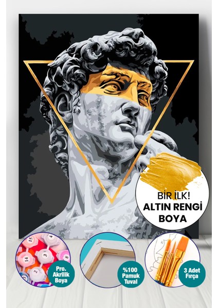 Mitolojik Heykel Sayılarla Boyama Seti