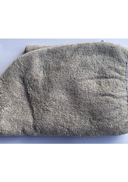 Lastikli Ayarlanabilir %100 Pamuklu Saç Bonesi Saç Havlusu Gri – Duş ve Kuaför Bonesi modelleri