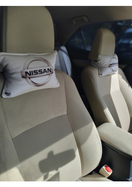 Nissan Logolu Araç Boyun Yastığı, Baby Face Kumaş