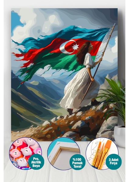 Can Azerbaycan Sayılarla Boyama Seti