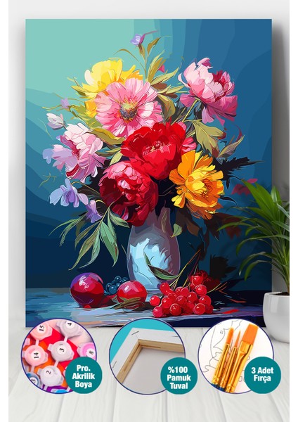 Baharın Rengi Sayılarla Boyama Seti